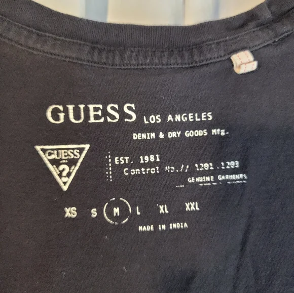 Guess Black and Gold Graphic T-Shirt - Picture 4 of 5